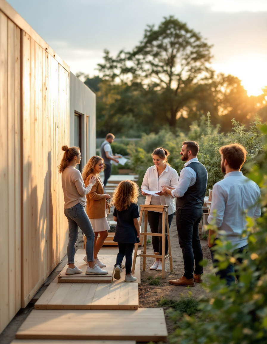 Parent jouant de la musique pour des enfants